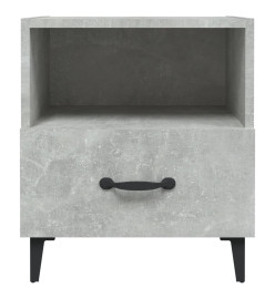 Tables de chevet 2 pcs Gris béton Bois d'ingénierie