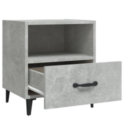 Tables de chevet 2 pcs Gris béton Bois d'ingénierie