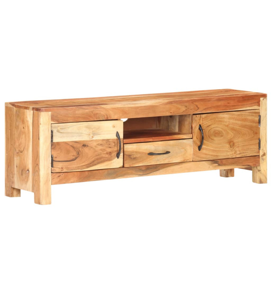 Meuble TV 116x30x40 cm Bois d'acacia massif