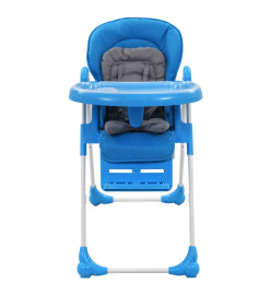 Chaise haute pour bébé Bleu et gris