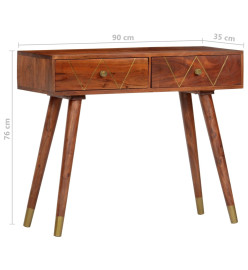 Table console 90x35x76 cm Bois d'acacia massif