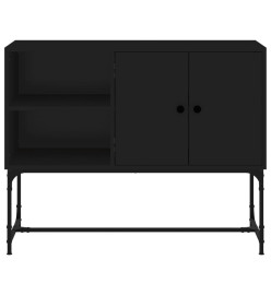 Buffet noir 100x40x79,5 cm bois d'ingénierie