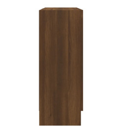 Armoire à vitrine Chêne marron 82,5x30,5x80cm Bois d'ingénierie