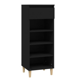 Armoire à chaussures Noir 40x36x105 cm Bois d'ingénierie