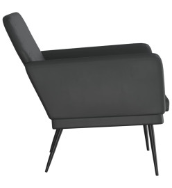 Fauteuil Noir 61x78x80 cm Similicuir