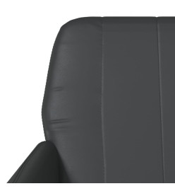 Fauteuil Noir 61x78x80 cm Similicuir