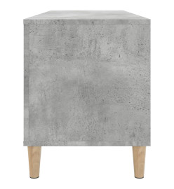 Armoire à disques gris béton 100x38x48 cm bois d'ingénierie