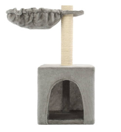 Arbre à chat avec griffoirs en sisal 105 cm Gris