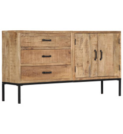 Buffet 140x35x75 cm Bois de manguier massif