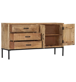 Buffet 140x35x75 cm Bois de manguier massif