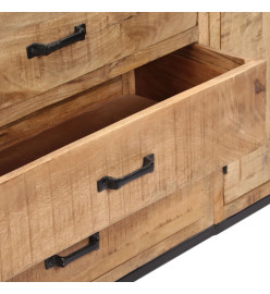 Buffet 140x35x75 cm Bois de manguier massif