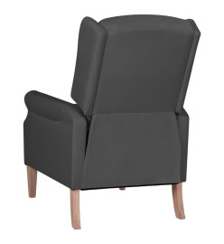 Fauteuil inclinable Gris foncé Tissu