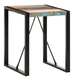 Table de salle à manger 60x60x75 cm Bois de récupération solide