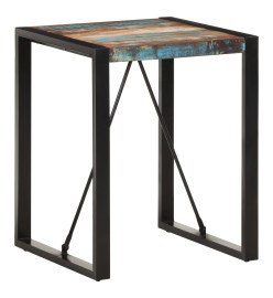 Table de salle à manger 60x60x75 cm Bois de récupération solide