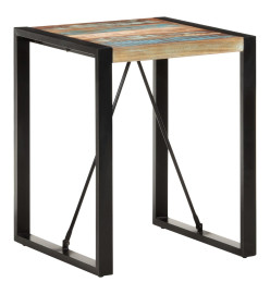 Table de salle à manger 60x60x75 cm Bois de récupération solide