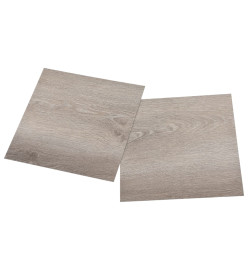 Planches de plancher autoadhésives 20 pcs PVC 1,86 m² Taupe