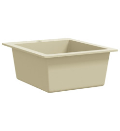 Évier de cuisine Granit Seul lavabo Beige