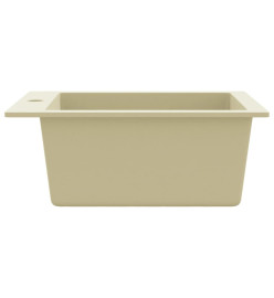 Évier de cuisine Granit Seul lavabo Beige