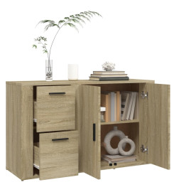 Buffet Chêne sonoma 100x33x59,5 cm Bois d'ingénierie