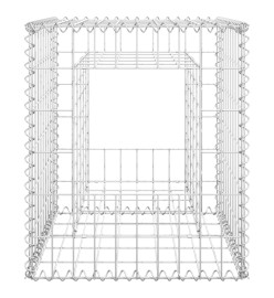 Poteaux à panier de gabion 2 pcs 50x50x60 cm Fer