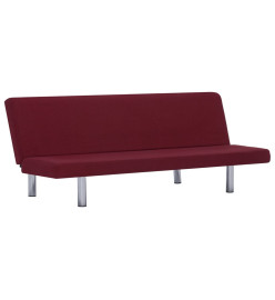 Canapé-lit Rouge bordeaux Polyester