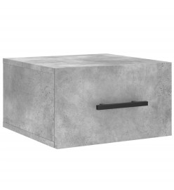 Tables de chevet murales 2 pcs gris béton 35x35x20 cm