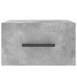 Tables de chevet murales 2 pcs gris béton 35x35x20 cm