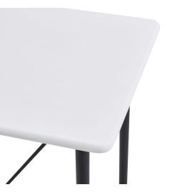 Table de bar Blanc 120 x 60 x 110 cm MDF