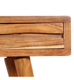 Table console Bois d'acacia avec tiroirs sculptés 118x30x80 cm