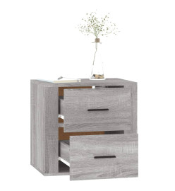 Table de chevet murale Sonoma gris 50x36x47 cm