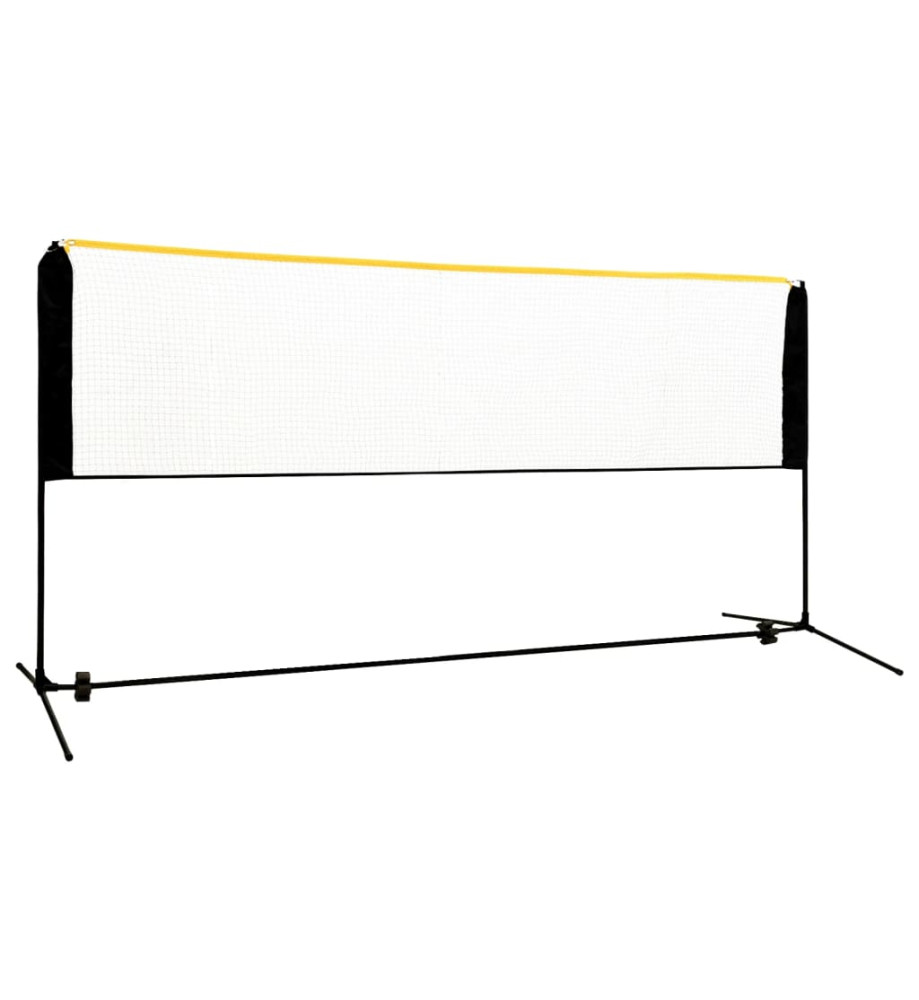 Filet de badminton réglable 300x103x94-158 cm Métal