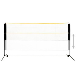 Filet de badminton réglable 300x103x94-158 cm Métal