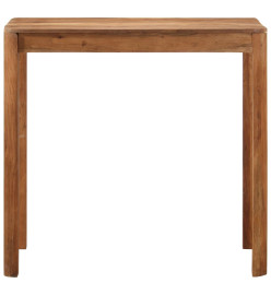 Table de bar bois massif d'acacia et finition miel 110x55x106cm