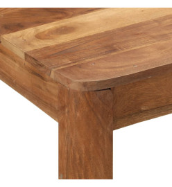 Table de bar bois massif d'acacia et finition miel 110x55x106cm