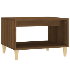 Table basse Chêne marron 60x50x40 cm Bois d'ingénierie