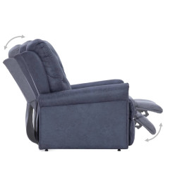 Chaise inclinable Gris Similicuir daim