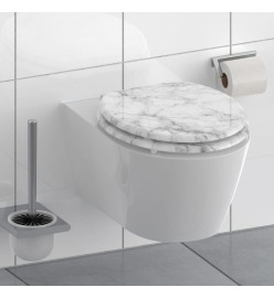 SCHÜTTE Siège de toilette avec fermeture en douceur MARMOR STONE