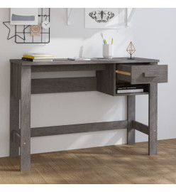 Bureau HAMAR Gris clair 110x40x75 cm Bois massif de pin