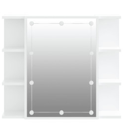 Armoire à miroir avec LED Blanc 70x16,5x60 cm