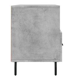 Meuble TV gris béton 102x36x50 cm bois d'ingénierie