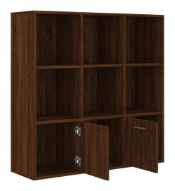 Armoire à livres Chêne marron 98x30x98 cm