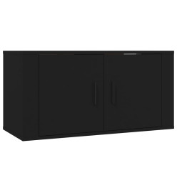 Meubles TV muraux 2 pcs noir 80x34,5x40 cm