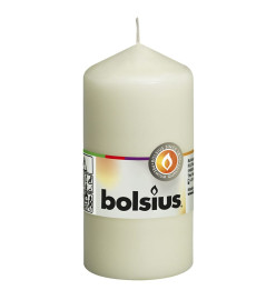 Bolsius Bougies pilier 10 pcs 120x58 mm Ivoire