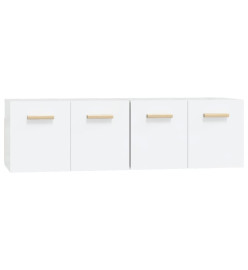 Armoires murales 2 pcs Blanc 60x36,5x35 cm Bois d'ingénierie