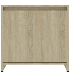 Armoire de salle de bain Chêne sonoma 60x33x61 cm Aggloméré