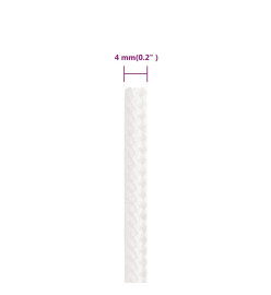 Corde de bateau Blanc complet 4 mm 25 m Polypropylène