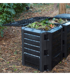 Nature Bac à compost Noir 1200 L