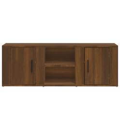 Meuble TV Chêne marron 100x31,5x35 cm Bois d'ingénierie