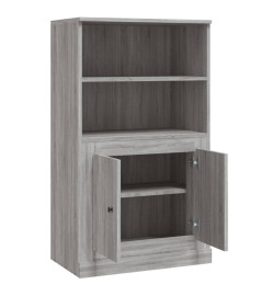 Buffet haut sonoma gris 60x35,5x103,5 cm bois d'ingénierie