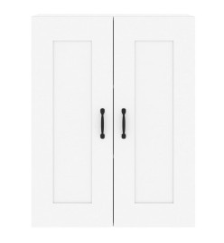 Armoires murales 2 pcs blanc bois d'ingénierie